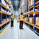 **

A modern warehouse scene in Thailand, showcasing automated systems like AS/RS and AGVs efficiently moving goods. Include Thai workers overseeing the operations using tablets, with a backdrop of shelves stocked with products popular in the Thai market. The overall atmosphere should be bright and technologically advanced, illustrating the integration of automation in warehouse management.

**