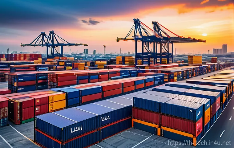 물류기술사 시험 대비 단기 집중 강의 추천 - **Prompt 1: The Pulse of Modern Thai Logistics**
    "A vibrant, high-angle shot of a sprawling, mod...
