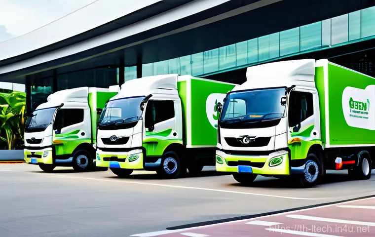 물류기술사와 물류 환경 규제 준수 사례 - **Prompt 1: "A sophisticated, bright, and spacious 'Green Logistics' warehouse in Thailand. The scen...