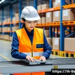 Home 21 물류기술사와 물류관리사 차이점 - A hyper-realistic, high-angle shot of a cutting-edge, automated logistics warehouse in Thailand duri...