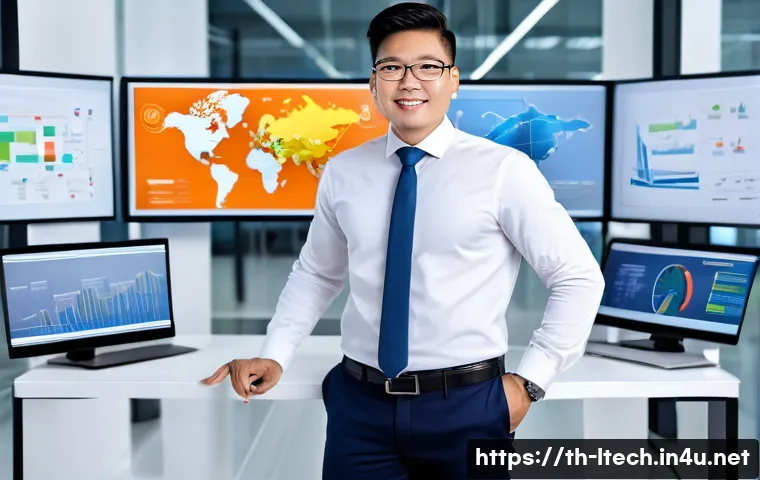 물류기술사 자격증 이직 성공 사례 - A professional Thai logistics manager confidently presenting a logistics technology certification in...