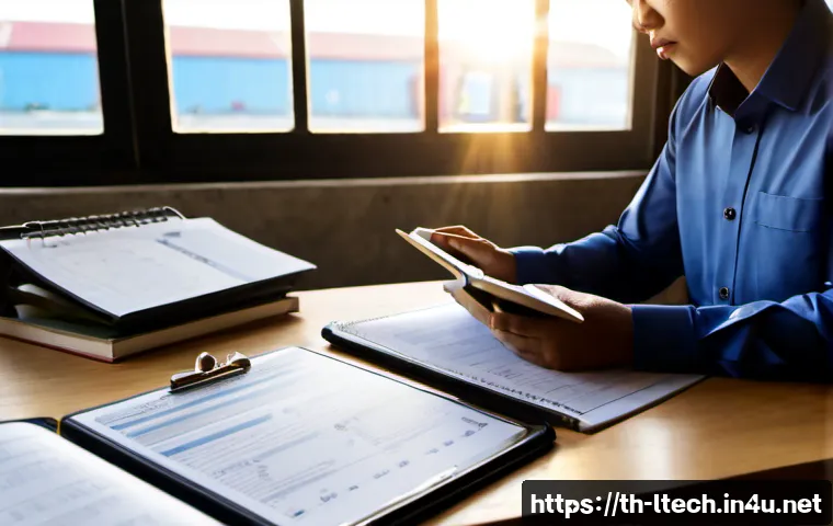 물류기술사 취득을 위한 추천 도서 - Photorealistic Thai logistics professional studying for an advanced supply-chain certification at a ...